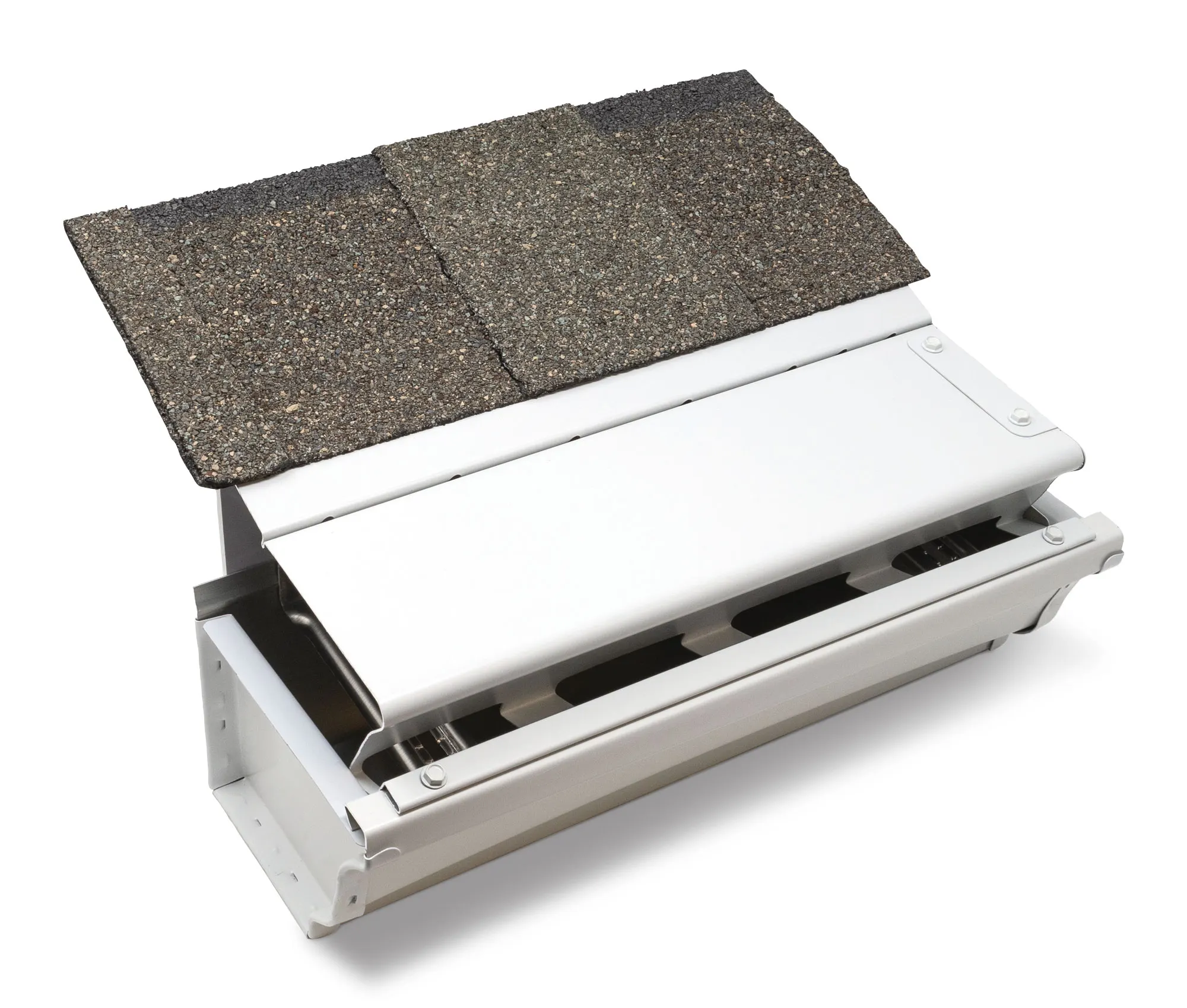 A LeaFree Regular panel: the low-profile solid hood for most homes.
